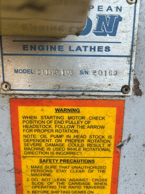 European Lion Engine Lathe - Image 5
